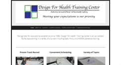 Desktop Screenshot of designforhealthtrainingcenter.com