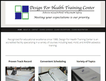 Tablet Screenshot of designforhealthtrainingcenter.com